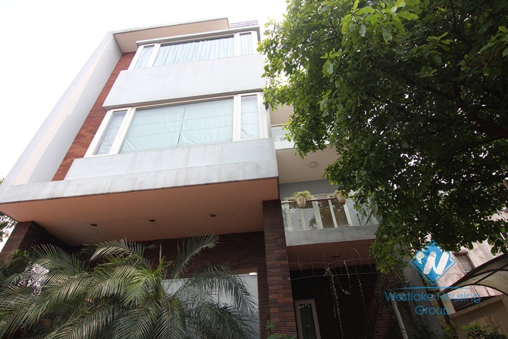 Modern house for rent with garden & swimming pool in Tay Ho, Hanoi